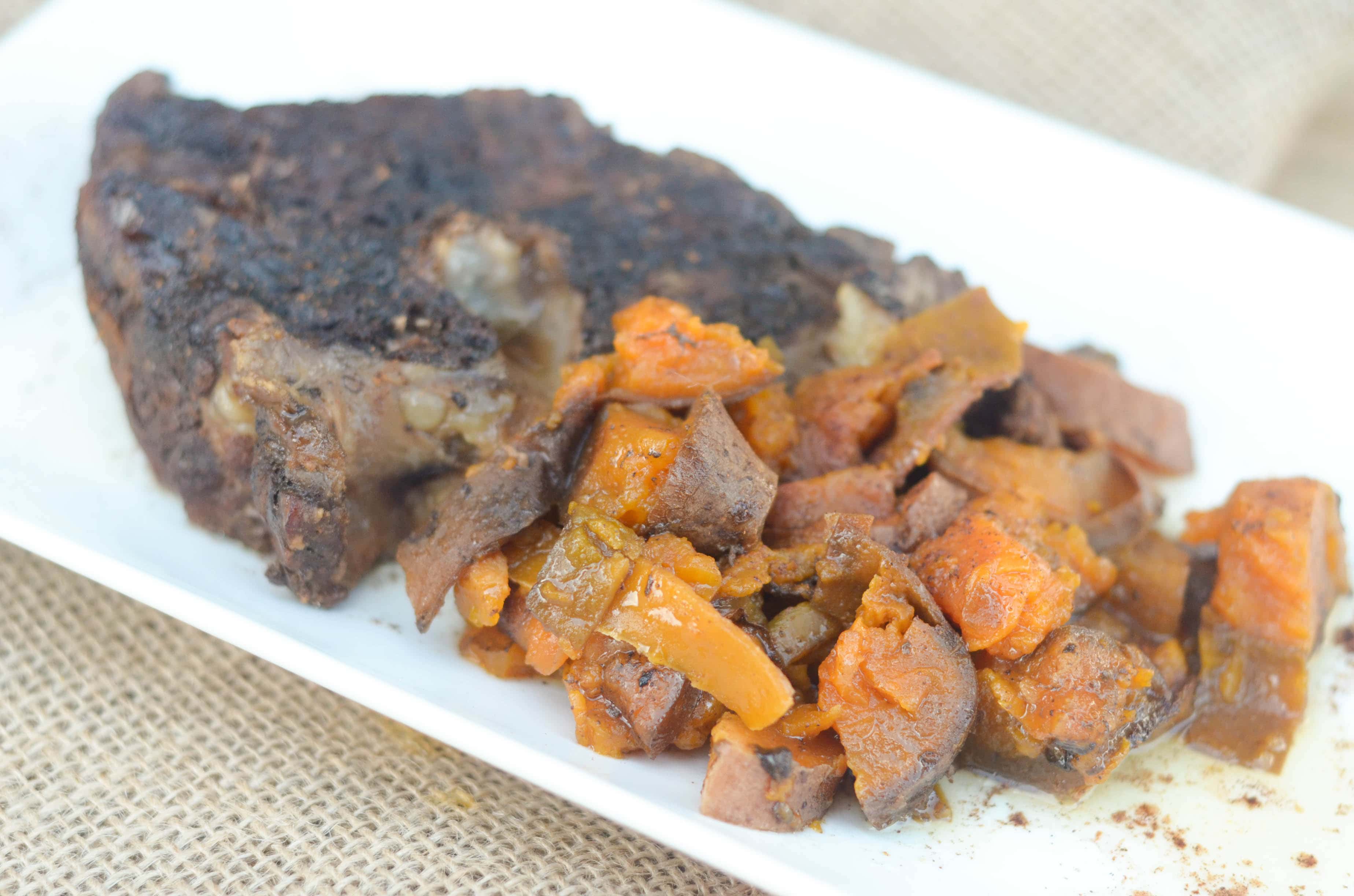 Slow Cooker Roast with Maple Sweet Potatoes