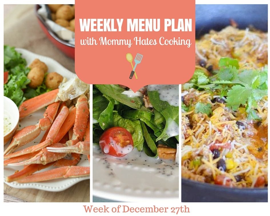 Weekly Menu Plan – Week of 12/27