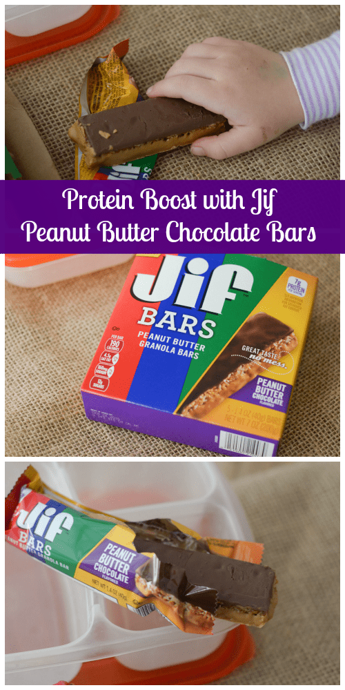 Protein Power with Jif™ Bars Peanut Butter Chocolate #TeamJif #ad