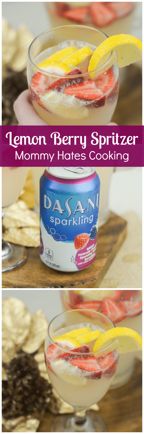 Lemon Berry Spritzer #SparklingHoliday #ad