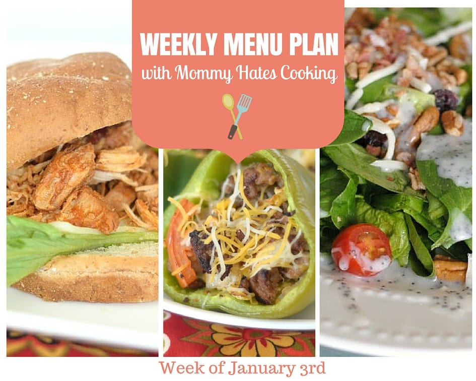 Weekly Menu Plan – Week of 1/3