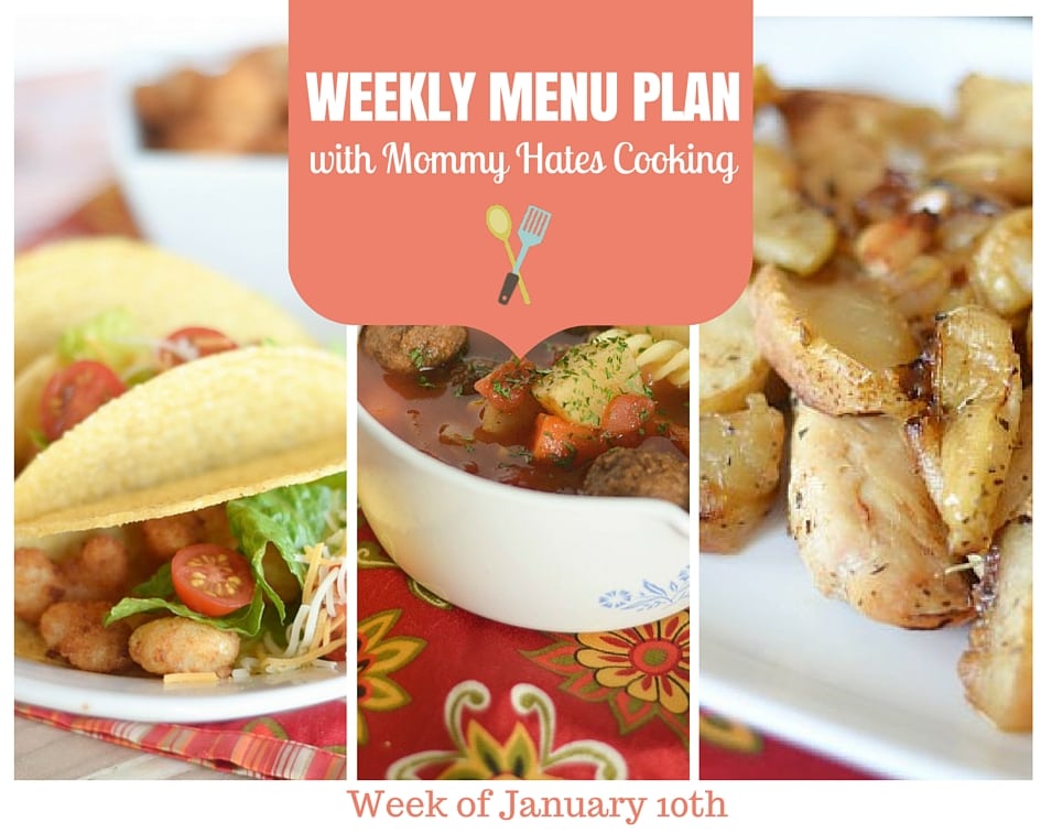 Weekly Menu Plan – Week of 1/10