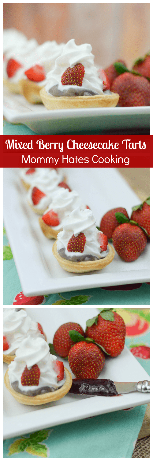 Mixed Berry Cheesecake Tarts #Smuckers #ad