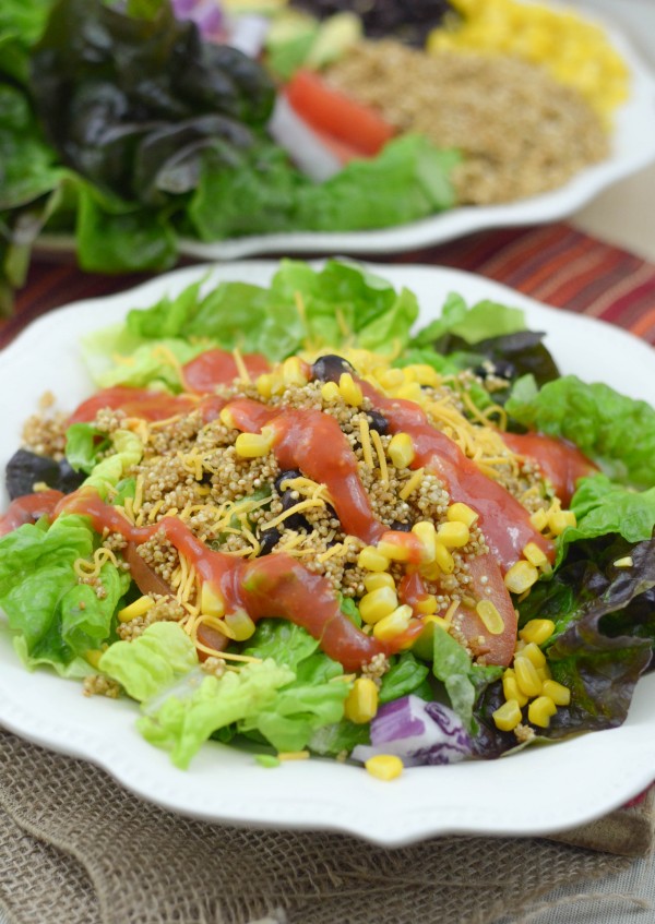 Quinoa Taco Salad #VillageHarvestInspired #Sponsored