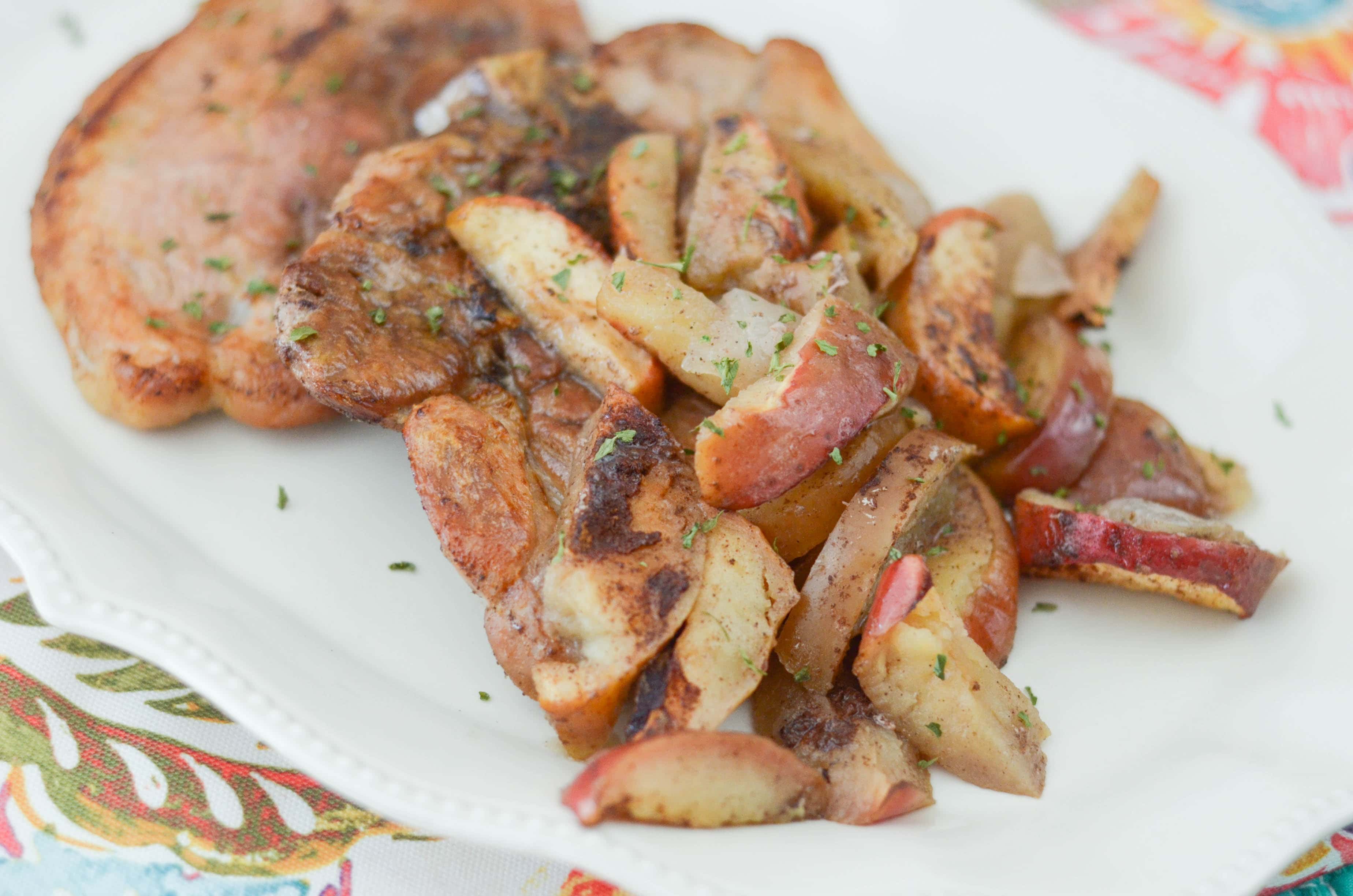 Baked Apple Cinnamon Pork Chops