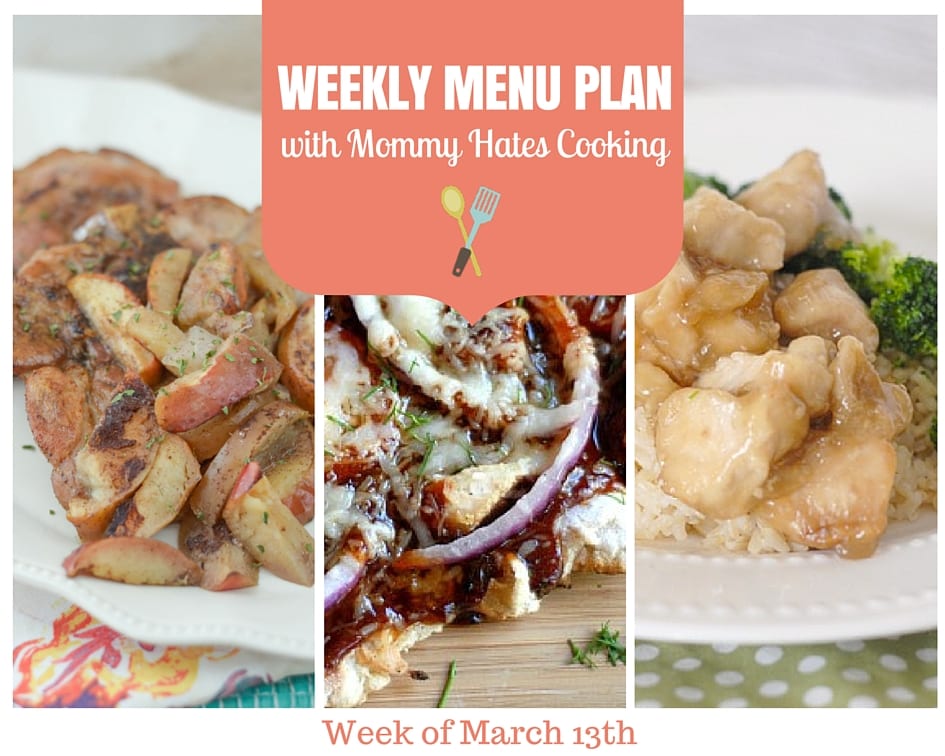 Weekly Menu Plan – Week of March 13th