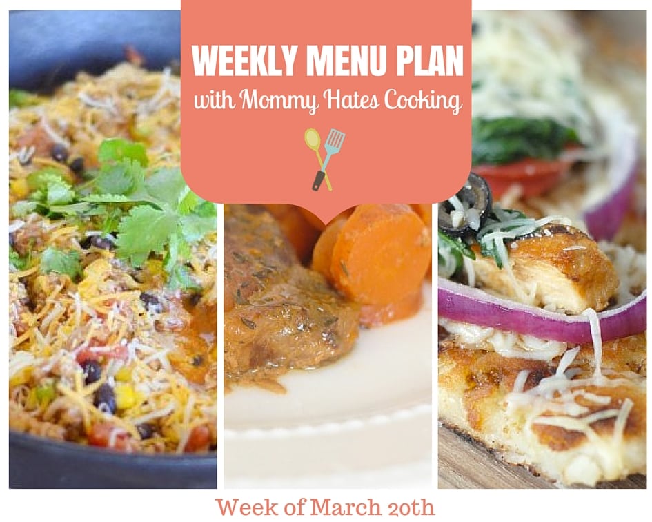 Weekly Menu Plan – Week of March 20th