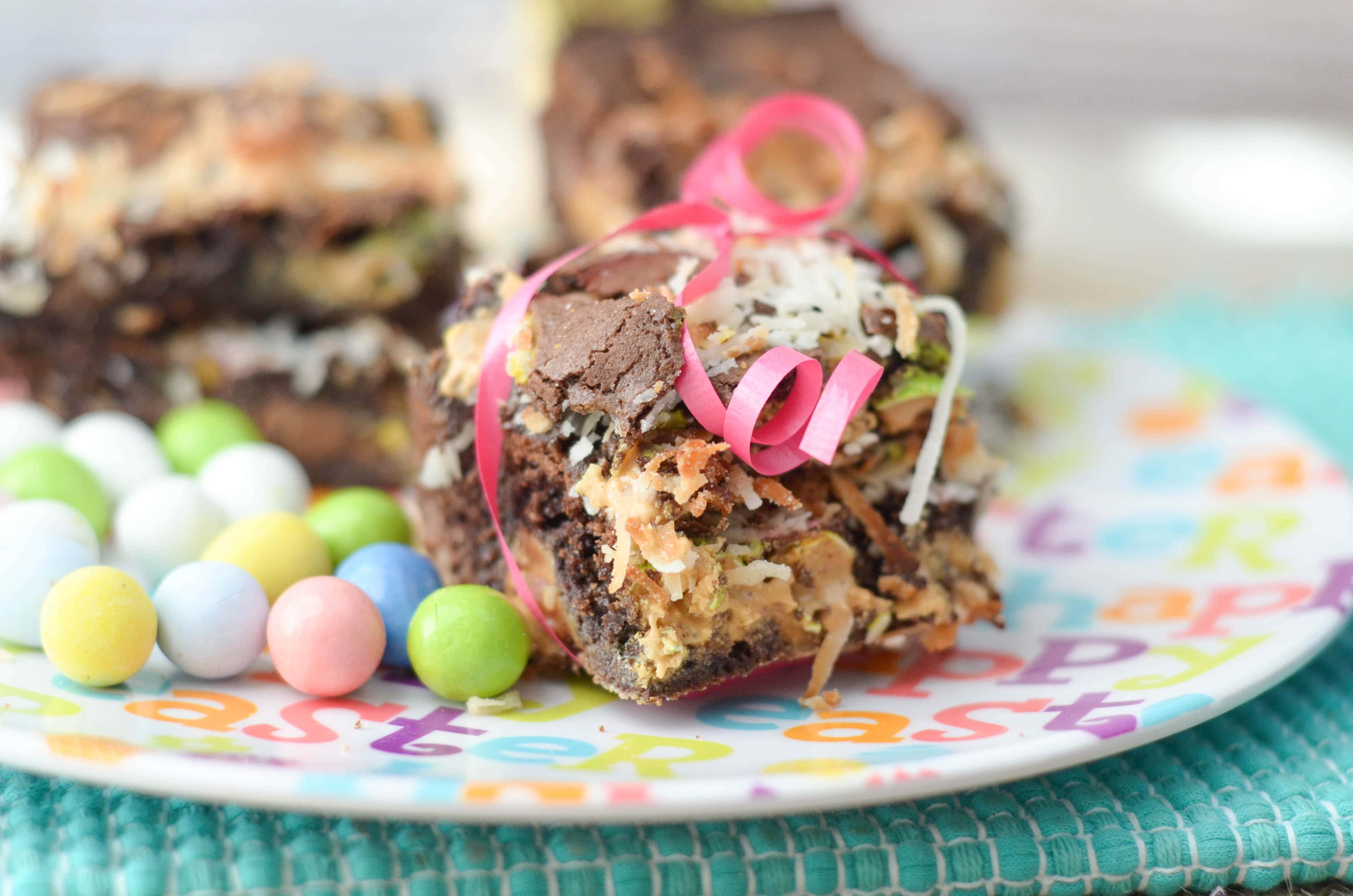 Toasted Coconut Peanut Butter Brownies