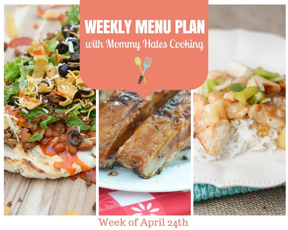 Weekly Menu Plan – Week of April 24th