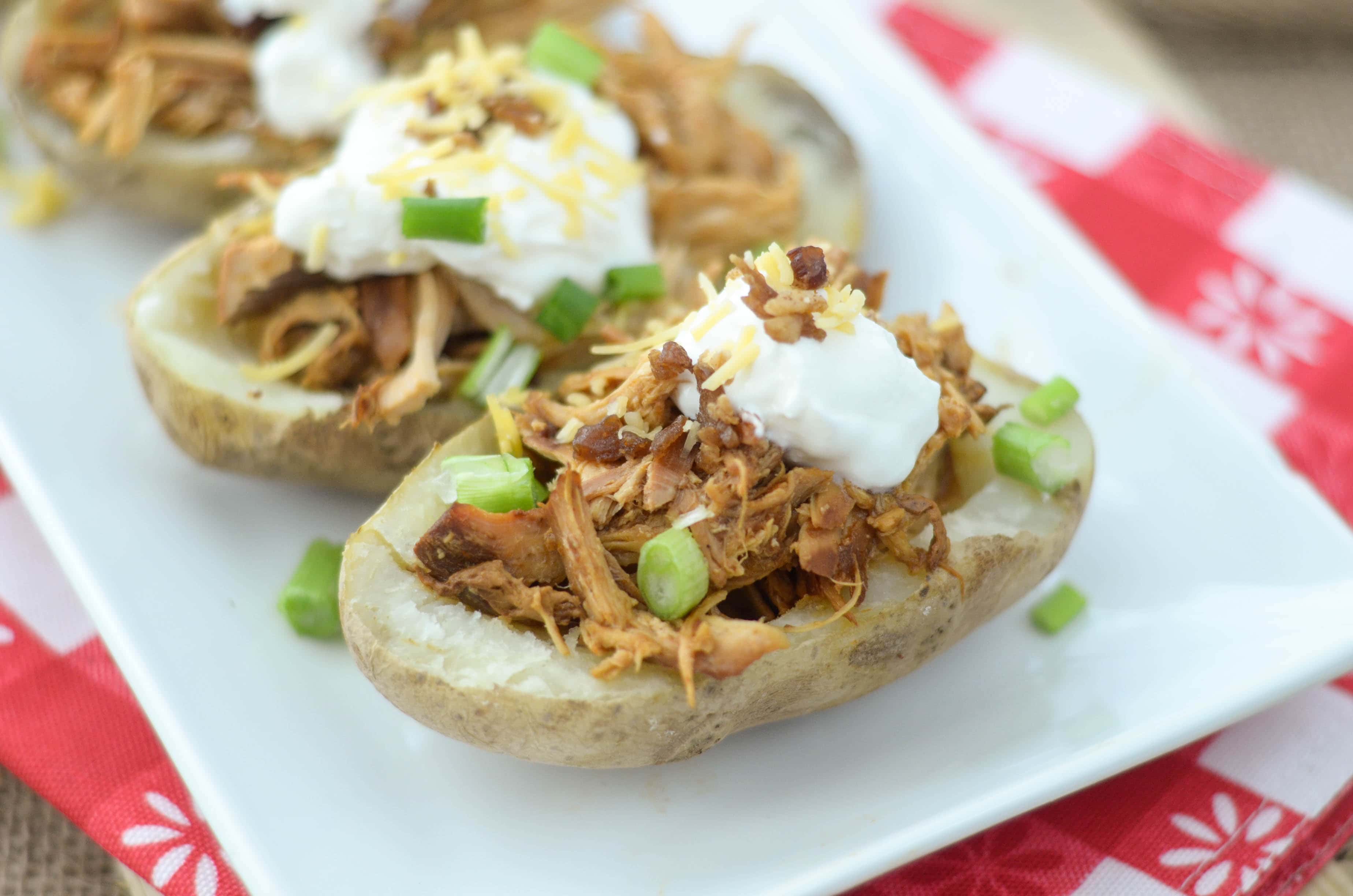 BBQ Chicken Potato Skins