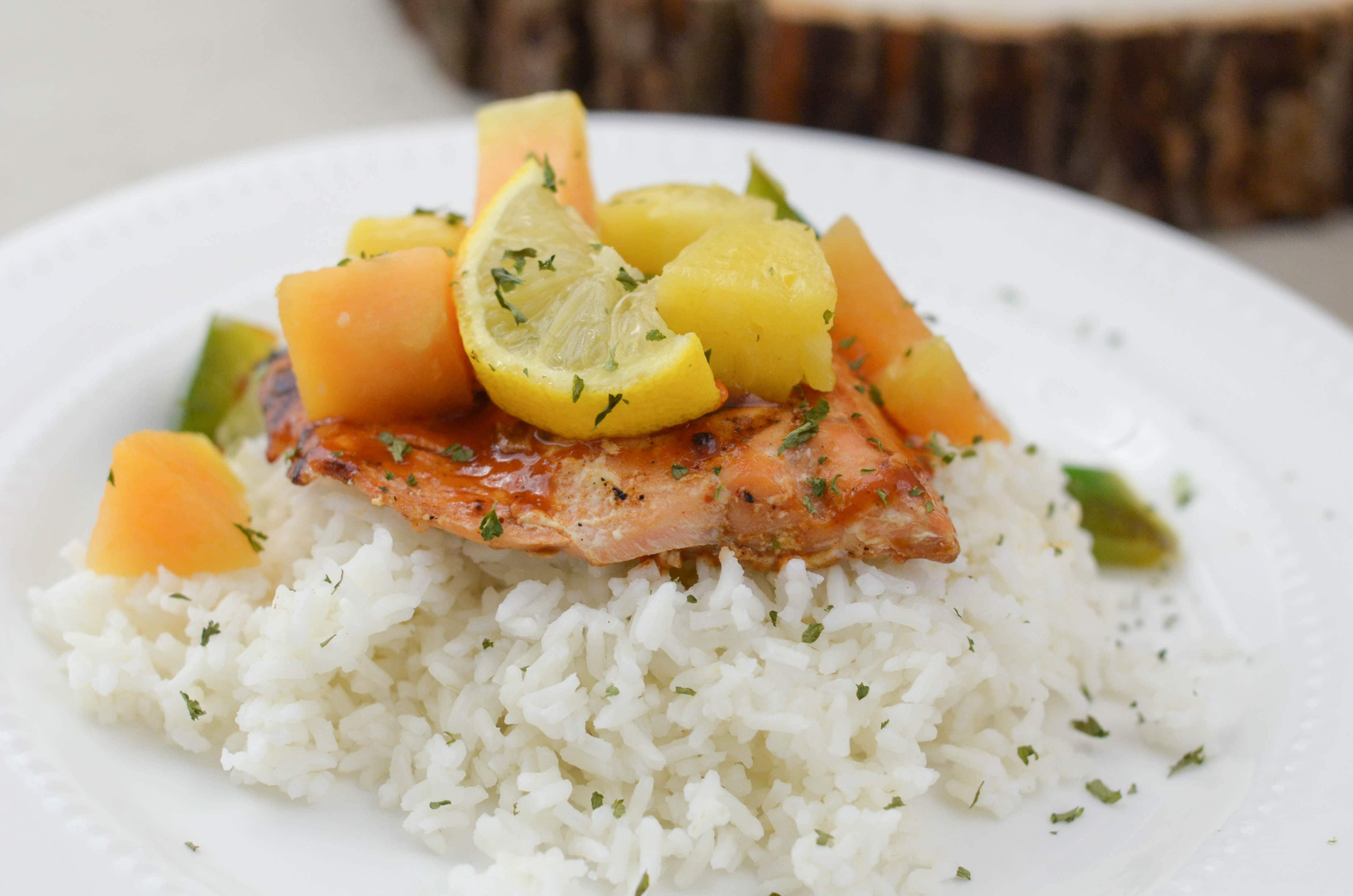 Maple BBQ Glazed Salmon