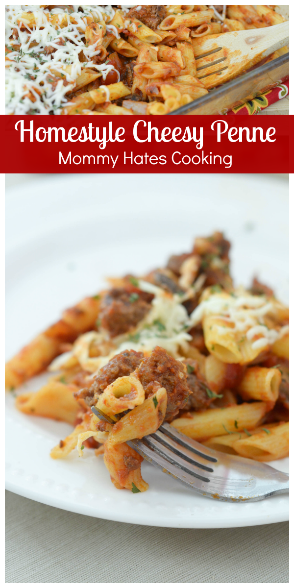 Homestyle Cheesy Penne #SimmeredinTradition #ad