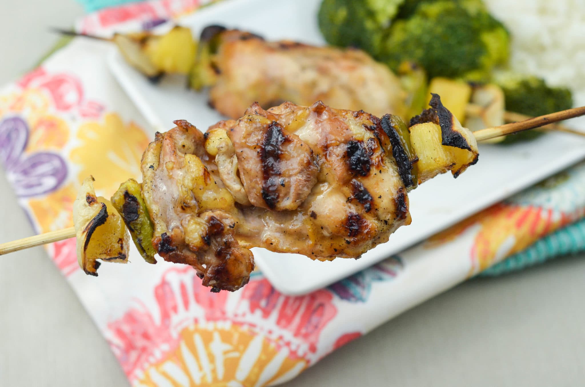 Sweet and Sour Chicken Skewers