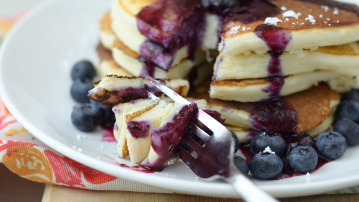 Image for Buttermilk Pancakes with Blueberry Sauce