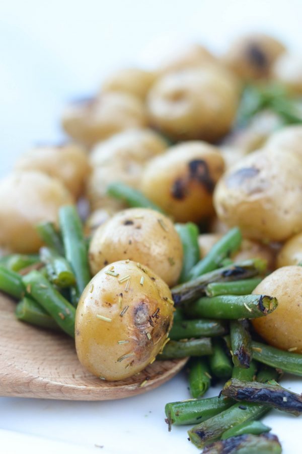 pellet grill green beans and potatoes