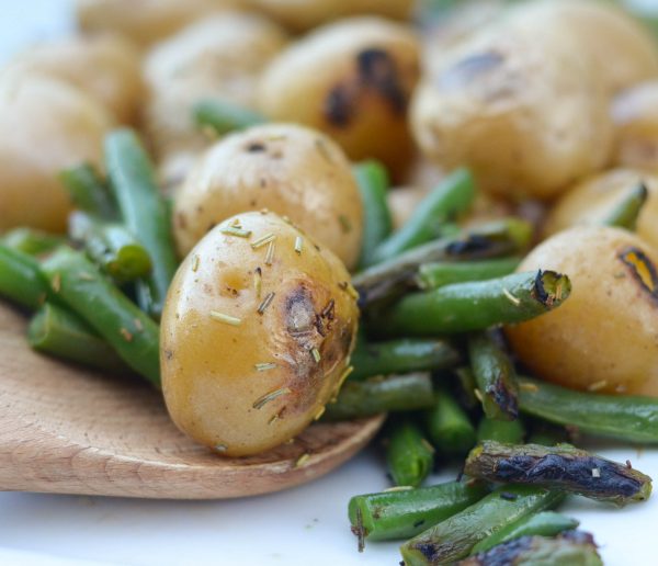pellet grill green beans and potatoes