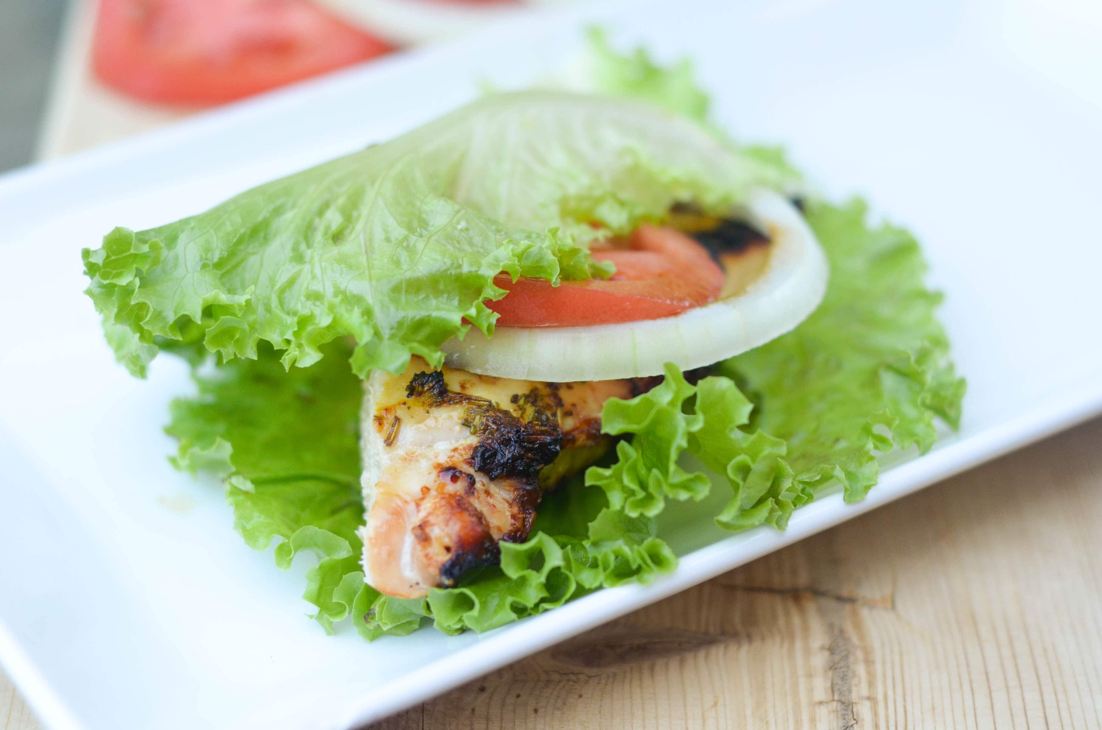 Lettuce Wrapped Chicken Sandwiches