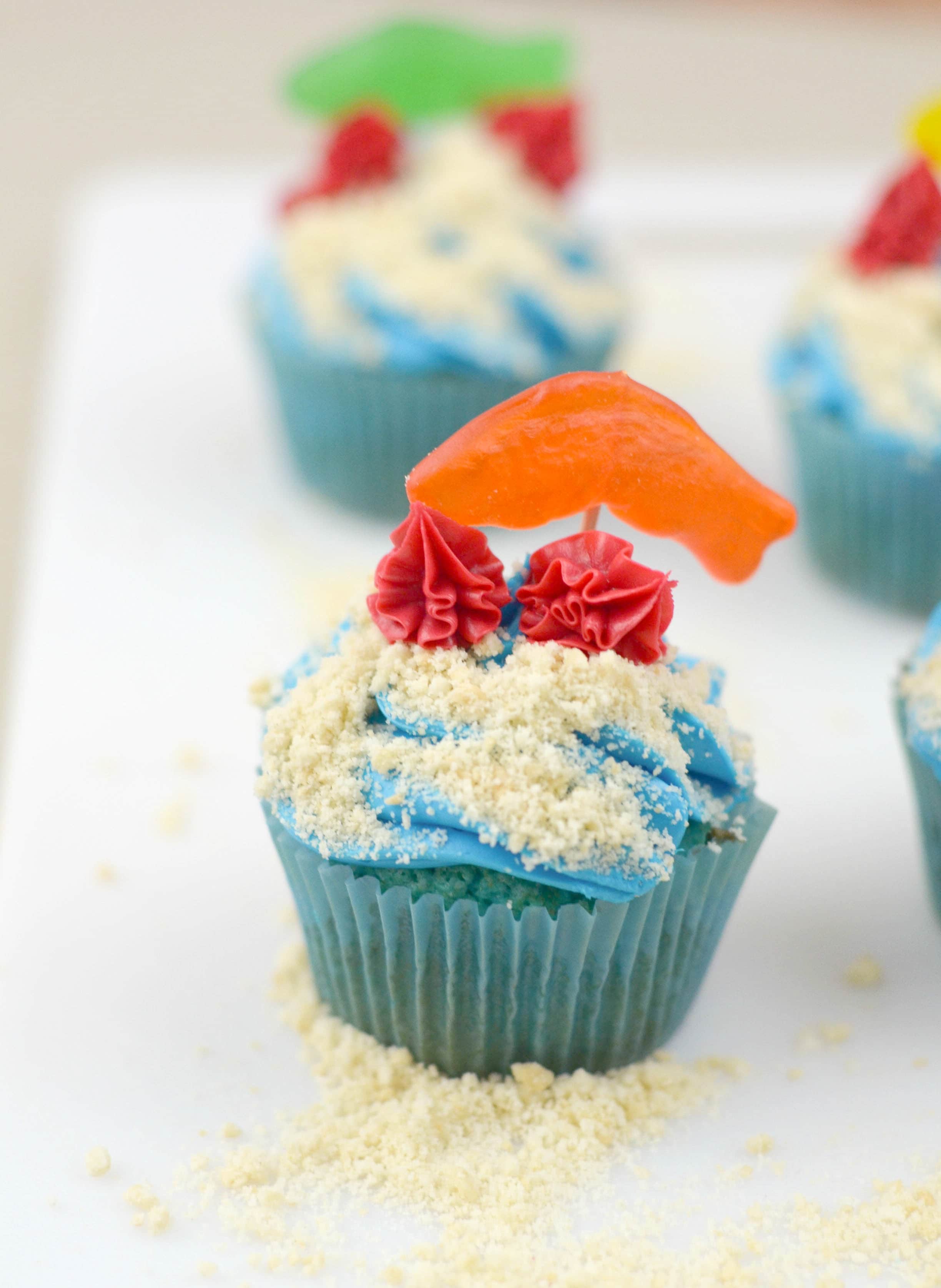Ocean Friends Cupcakes & Ocean Themed Foods