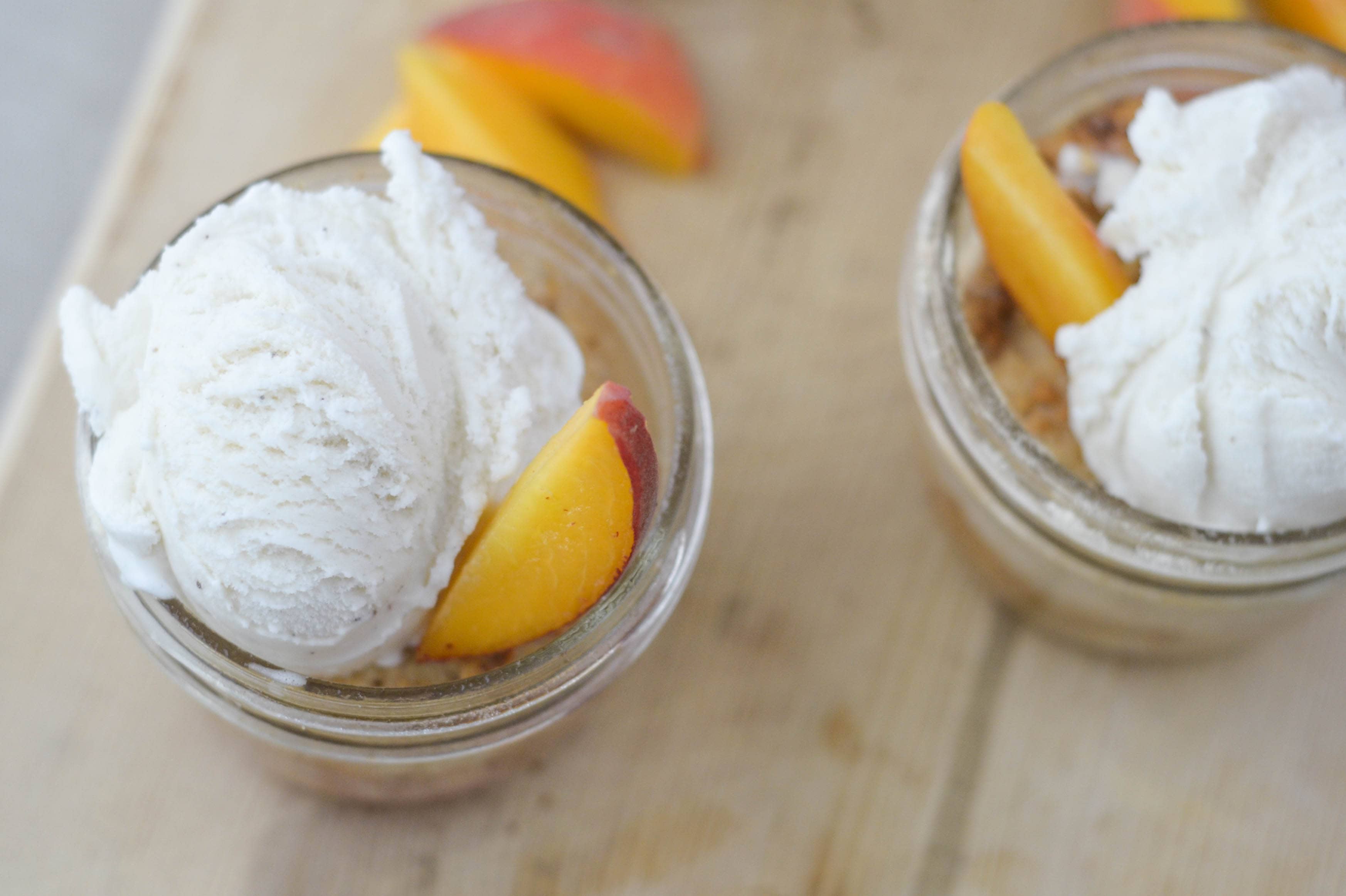 Peach Cobbler in a Jar