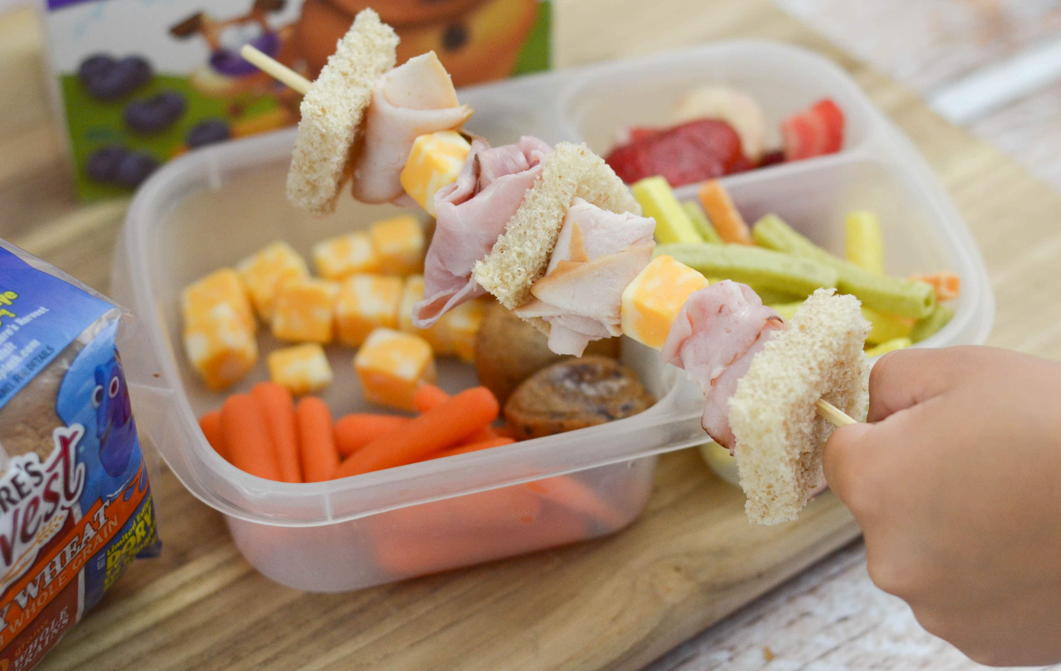 Sandwich Skewers for Back to School