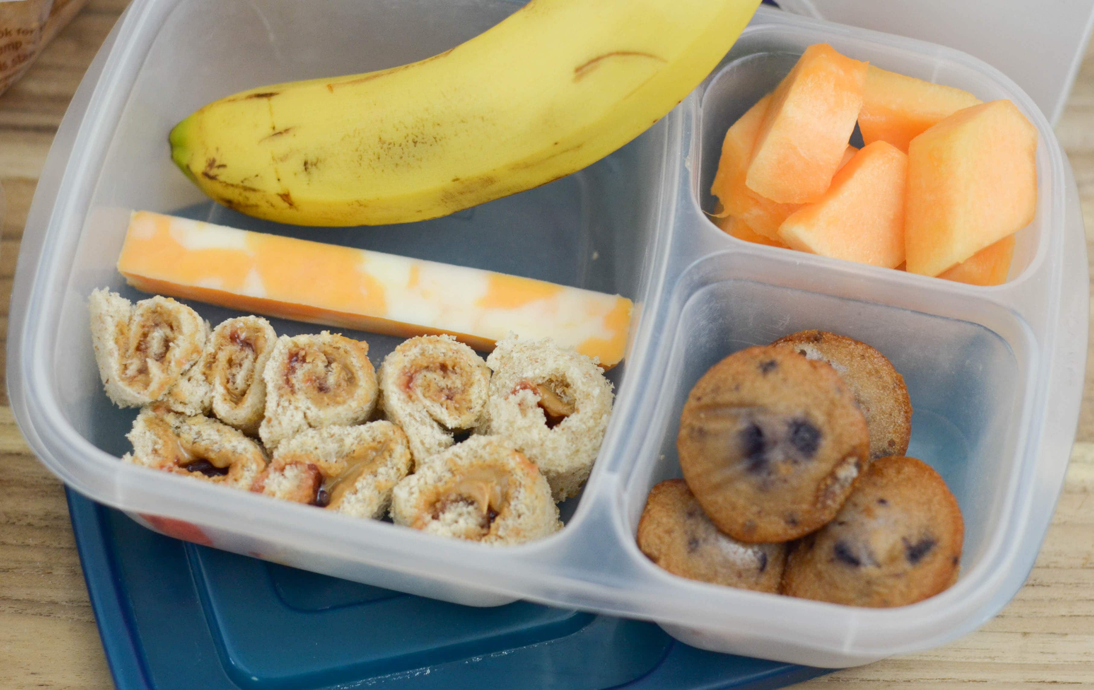 PB & J Roll Ups & Back to School Lunch Ideas
