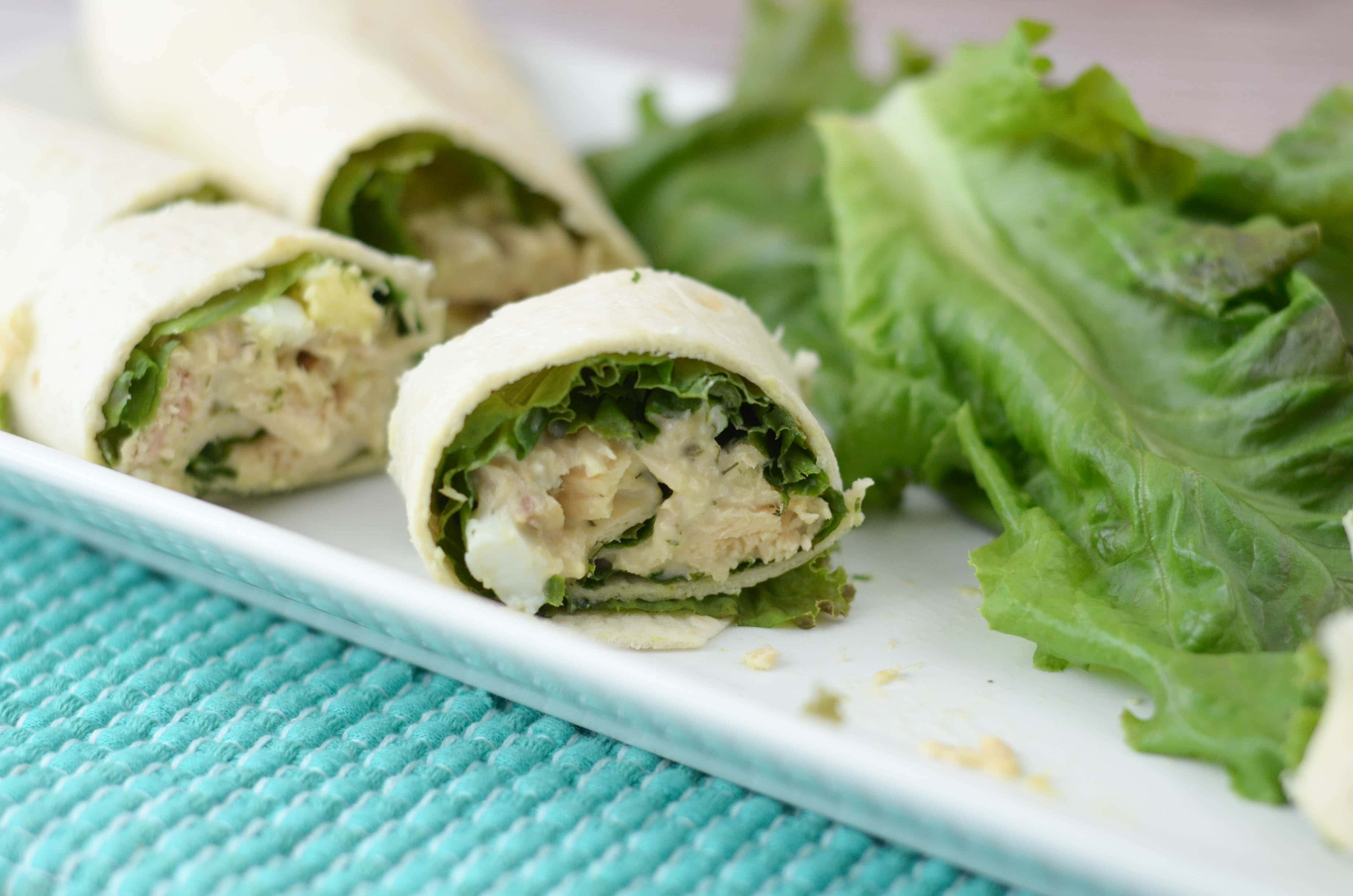 Tuna Salad Pinwheels