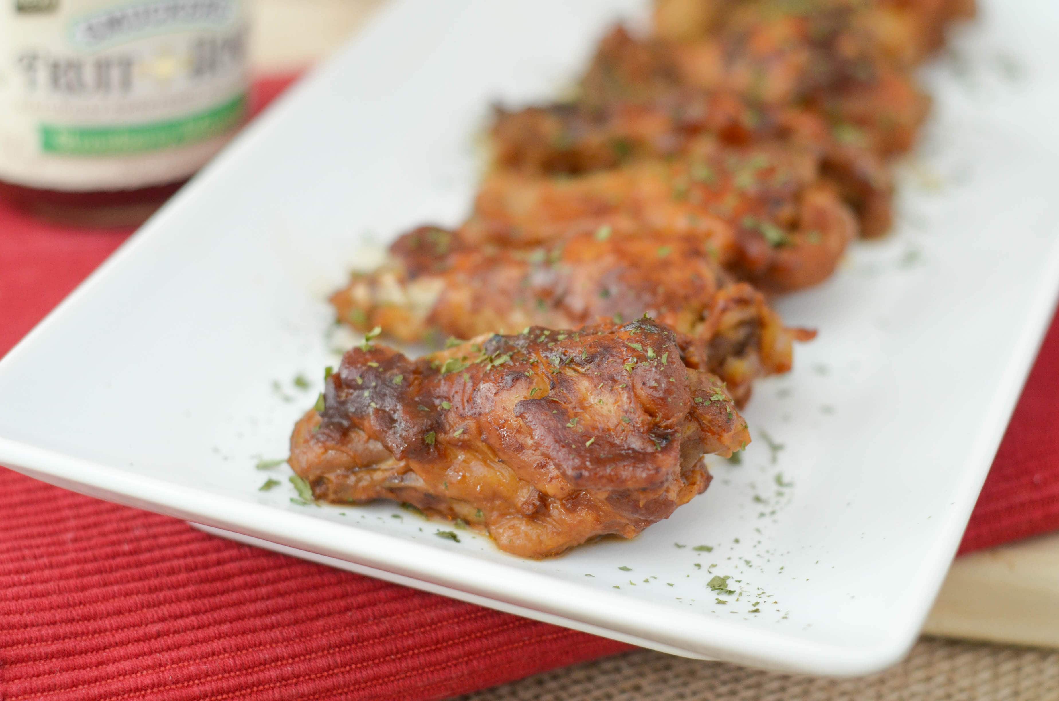 Slow Cooker Strawberry Jalapeño BBQ Wings
