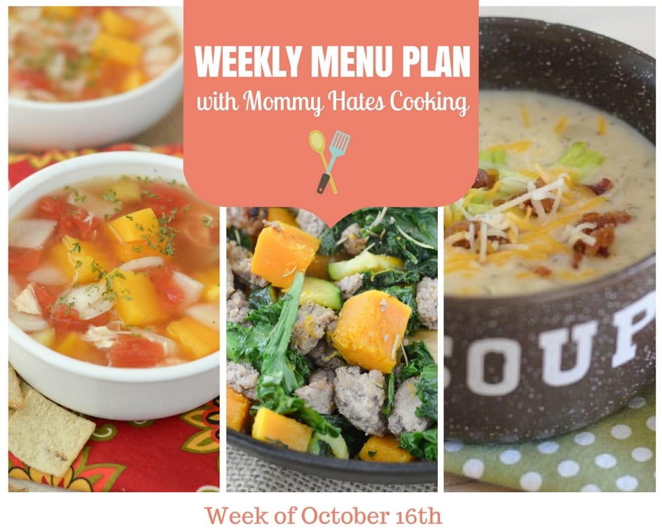 Weekly Menu Plan – Week of October 16th