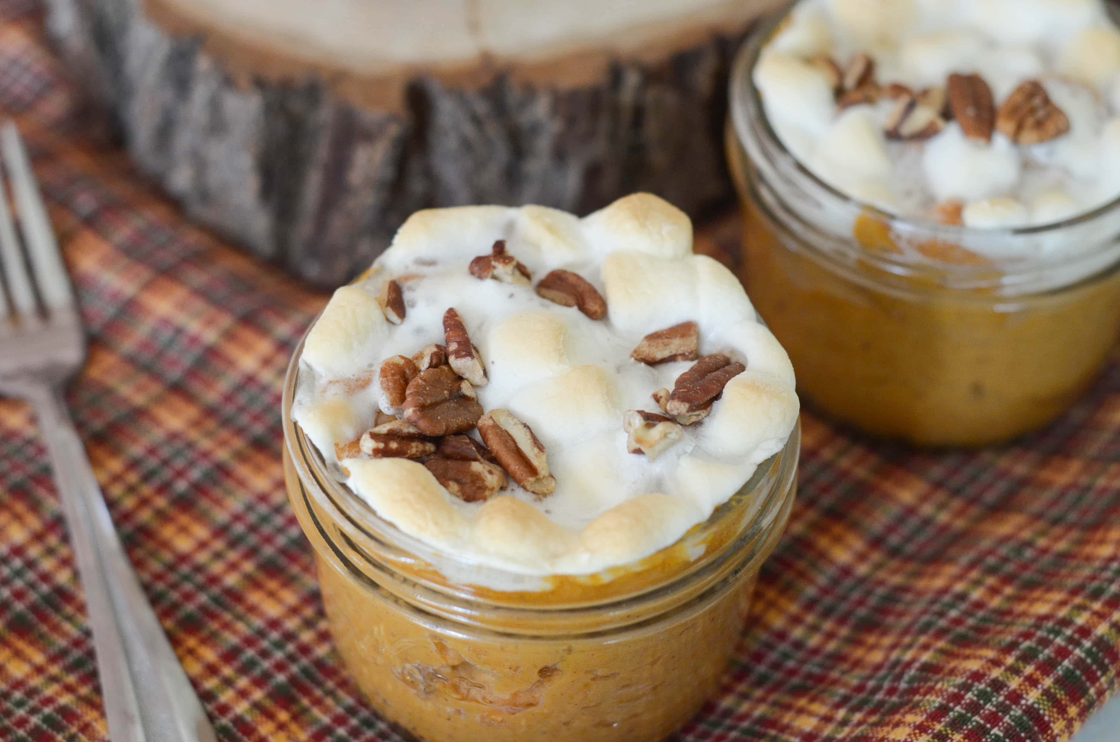 Maple Sweet Potato Casserole in a Jar