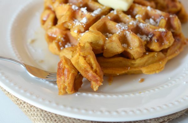 Pumpkin Chocolate Chip Waffles