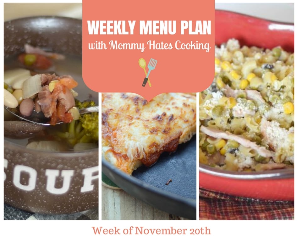 Weekly Menu Plan – Week of November 20th