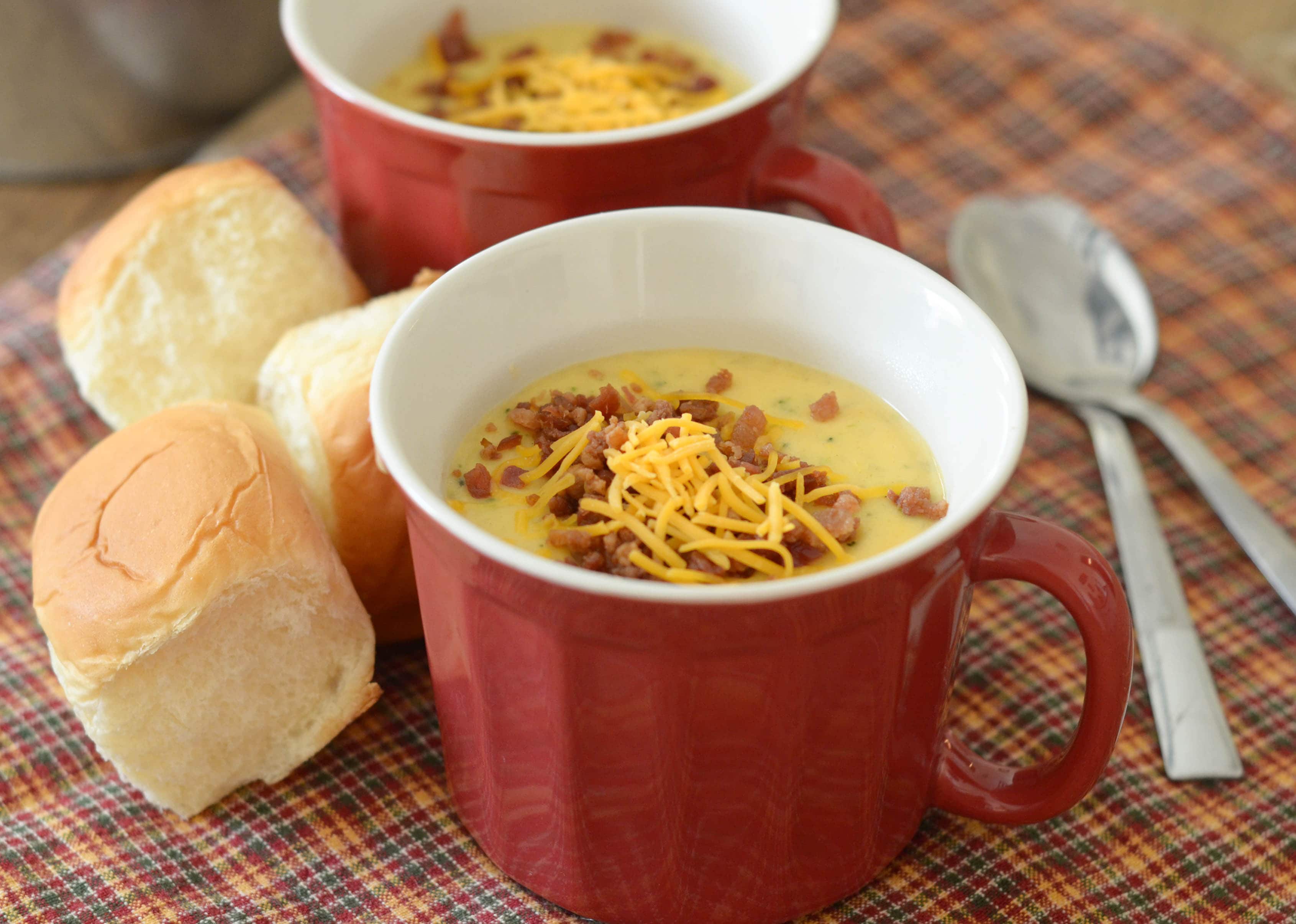 Cheddar Broccoli Potato Soup