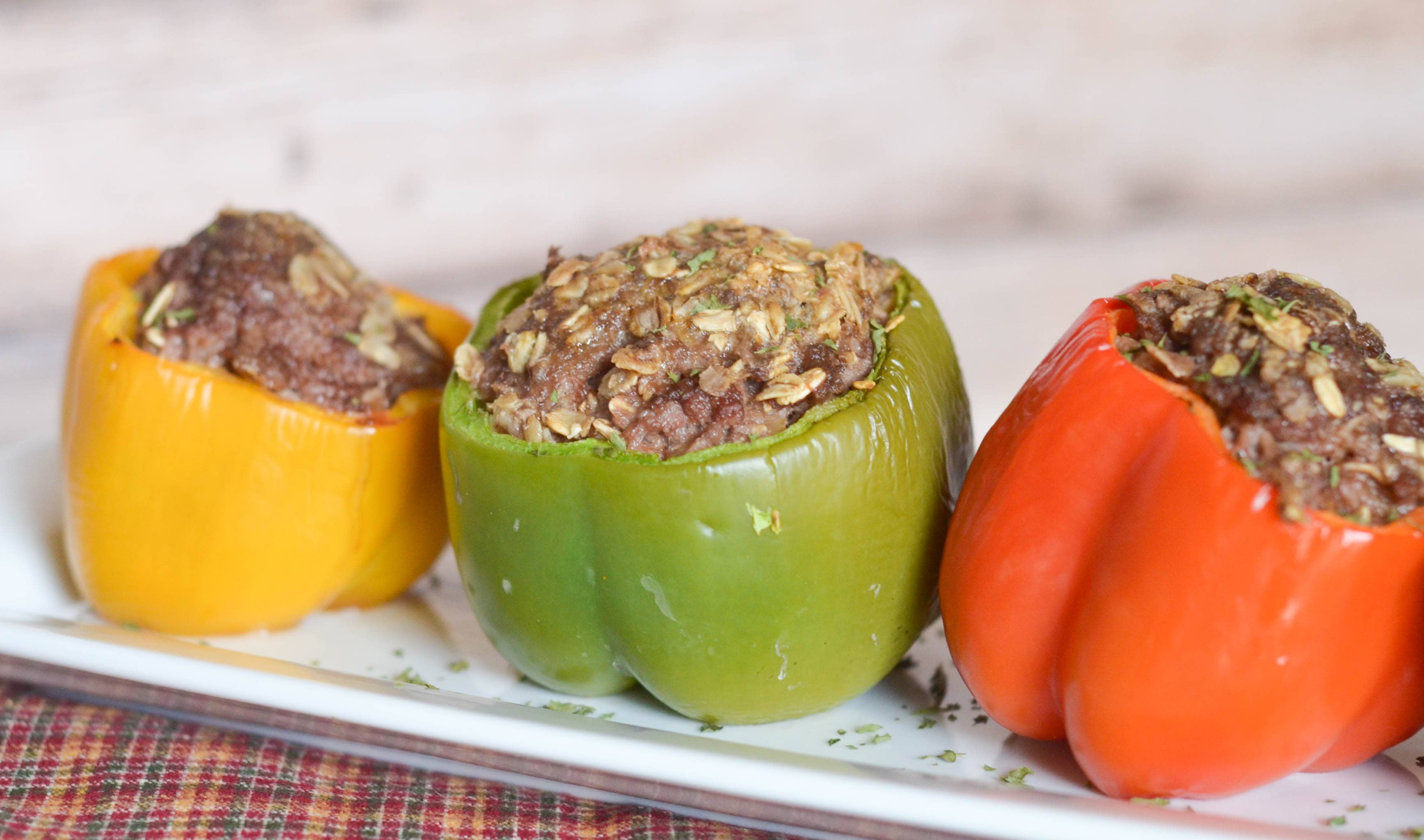 Meatloaf Stuffed Peppers