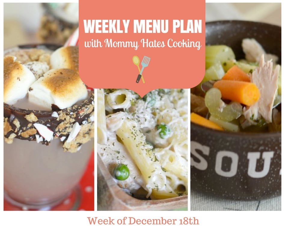 Weekly Menu Plan – Week of December 18th