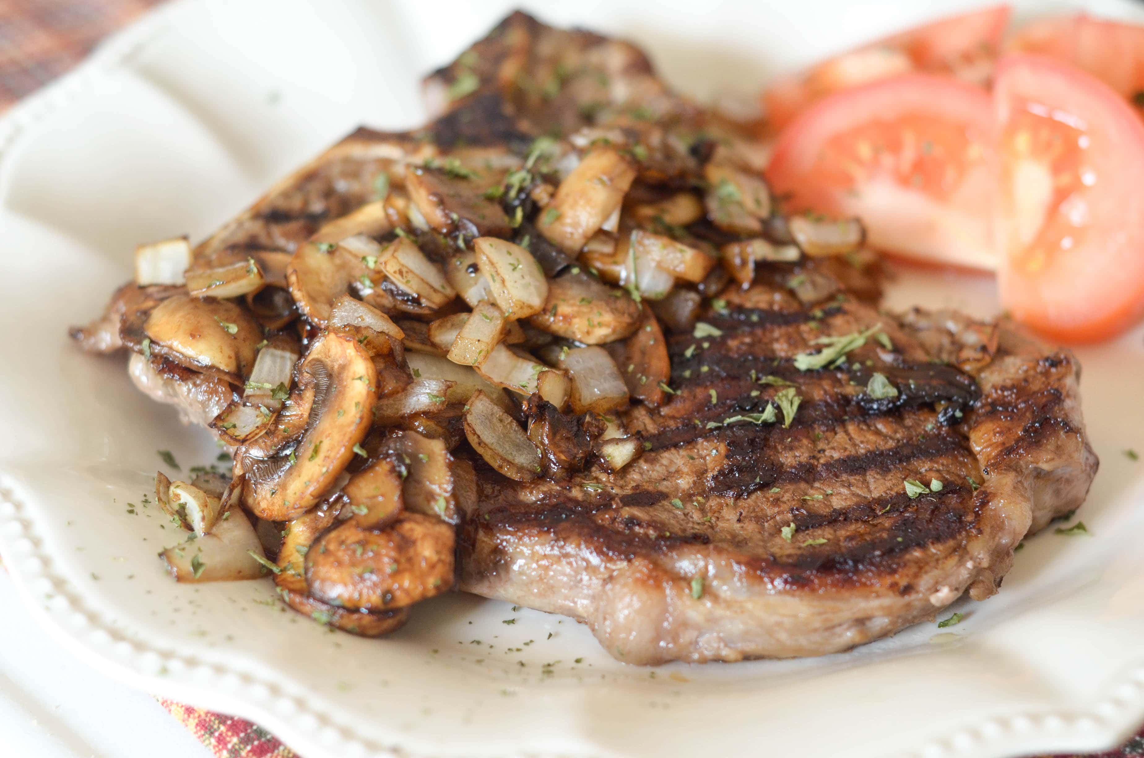 Balsamic Glazed Steaks