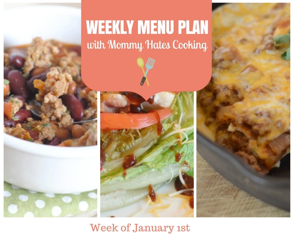 Weekly Menu Plan – Week of January 1st