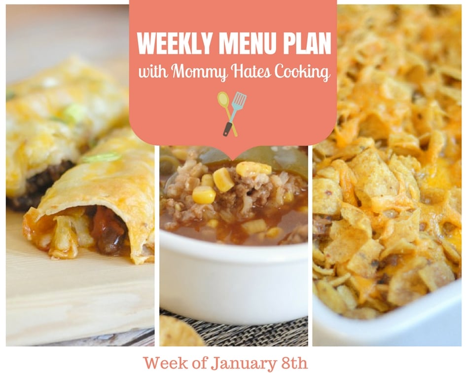 Weekly Menu Plan – Week of January 8th