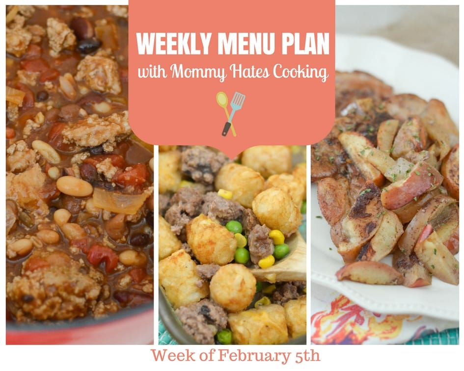 Weekly Menu Plan – Week of February 5th