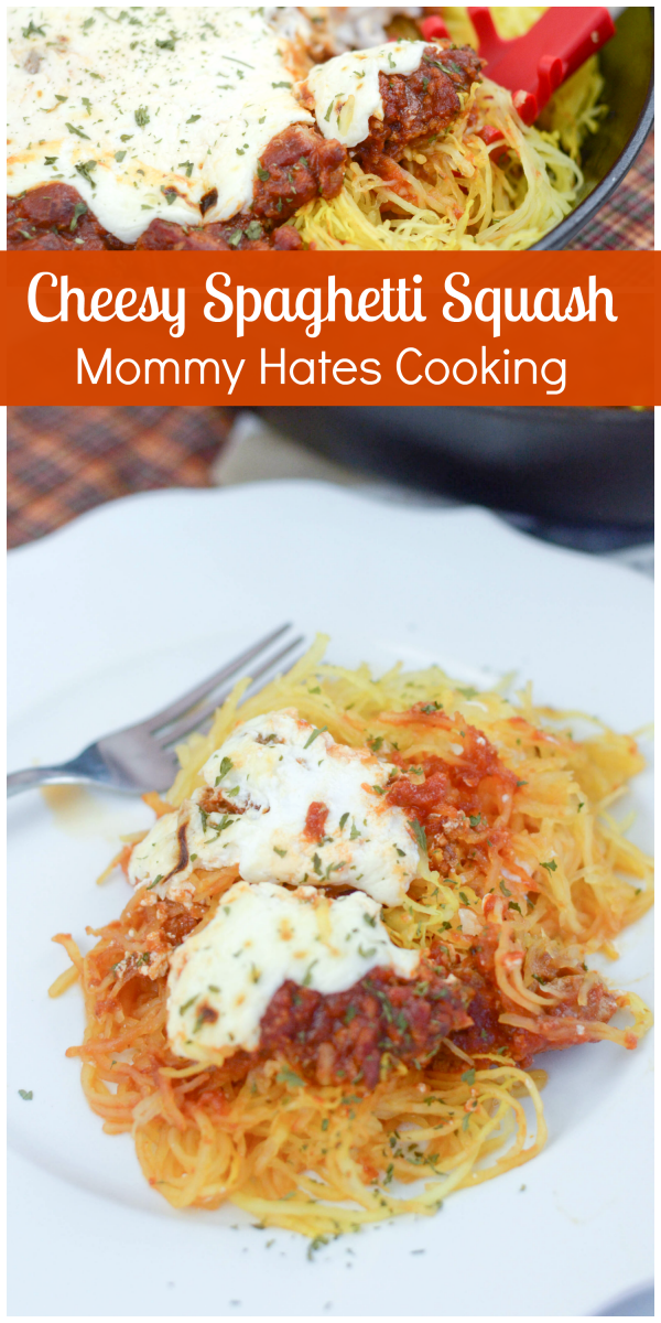 Cheesy Meaty Spaghetti Squash