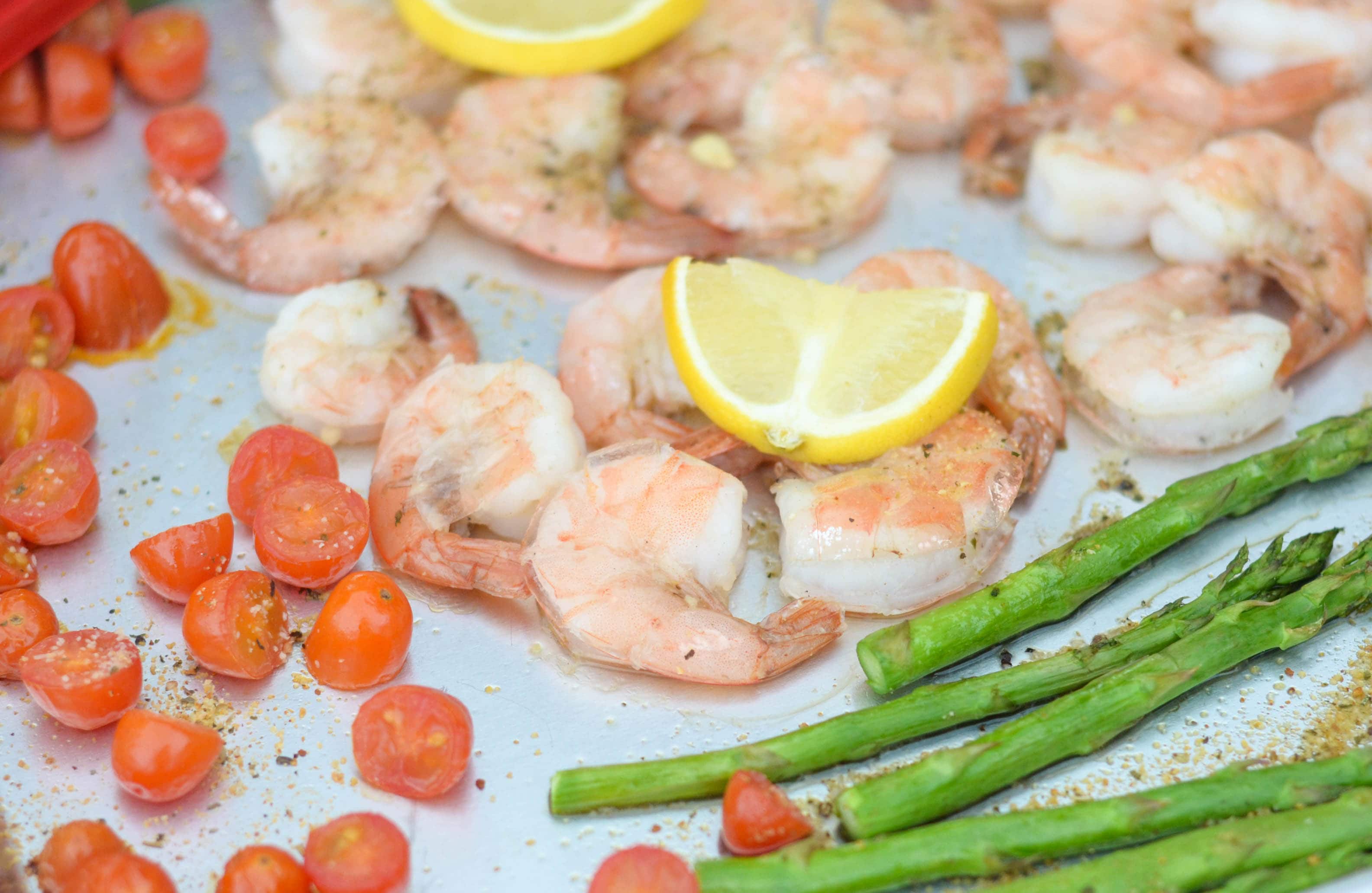 Sheet Pan Lemon Garlic Shrimp