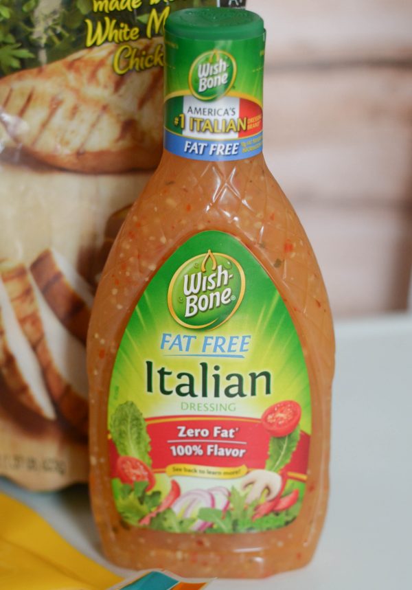 Zesty Italian Chicken Salad Wraps