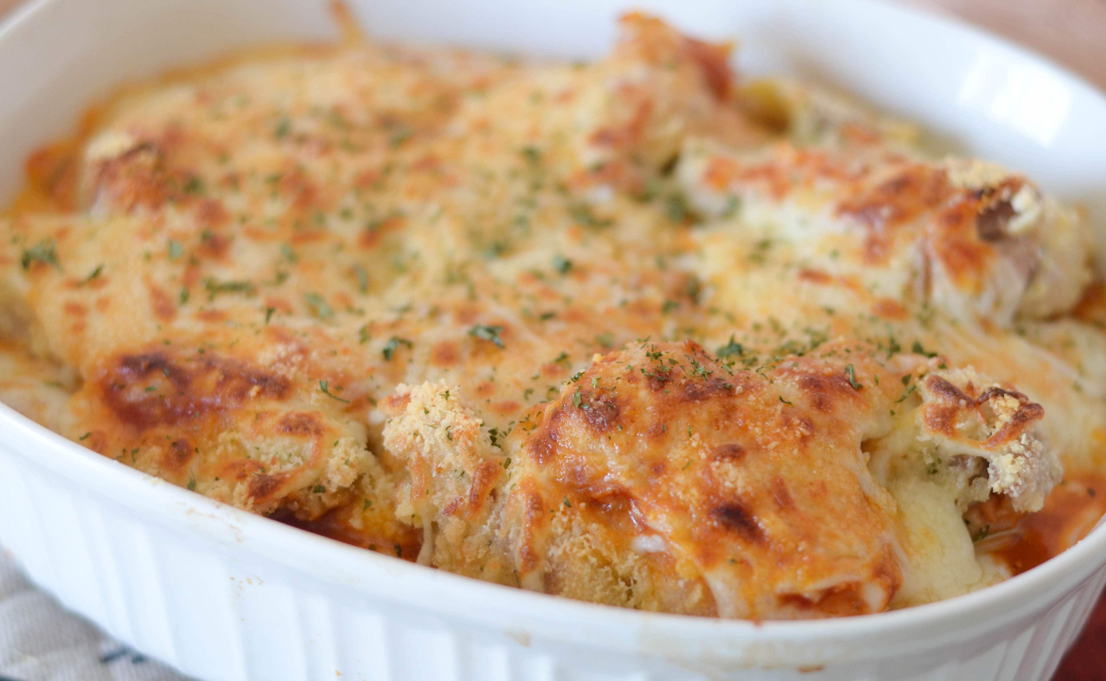 Chicken Parmesan with Spaghetti Squash