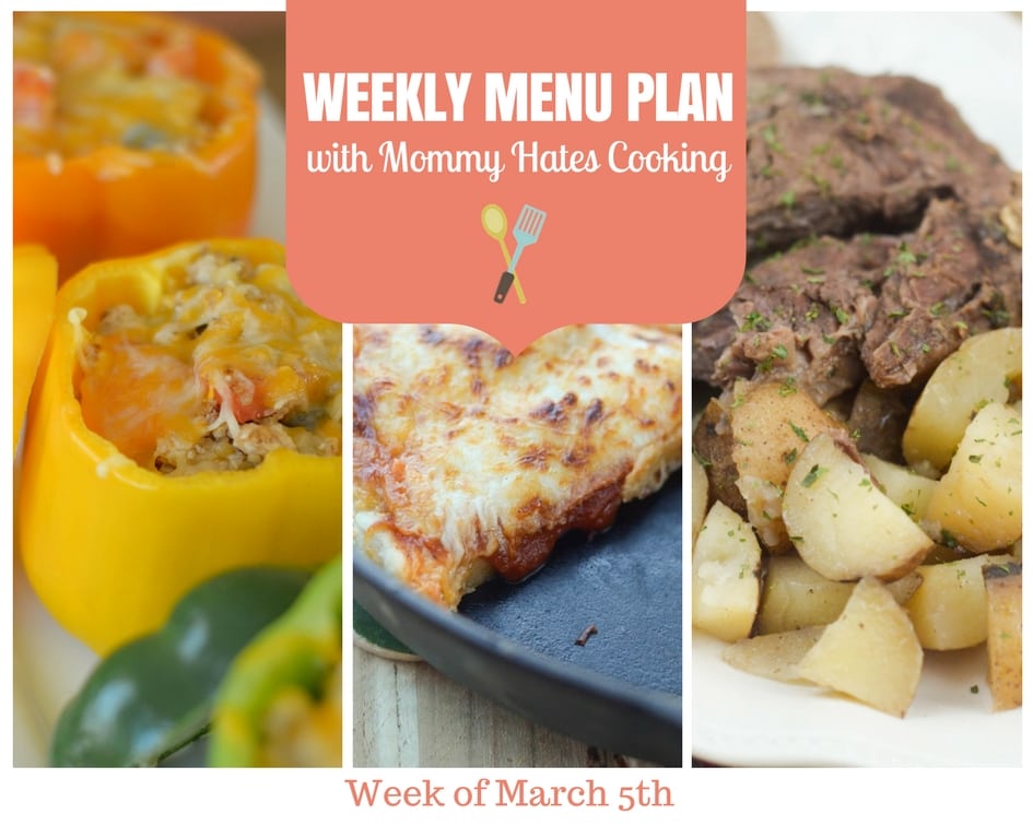 Weekly Menu Plan – Week of March 5th