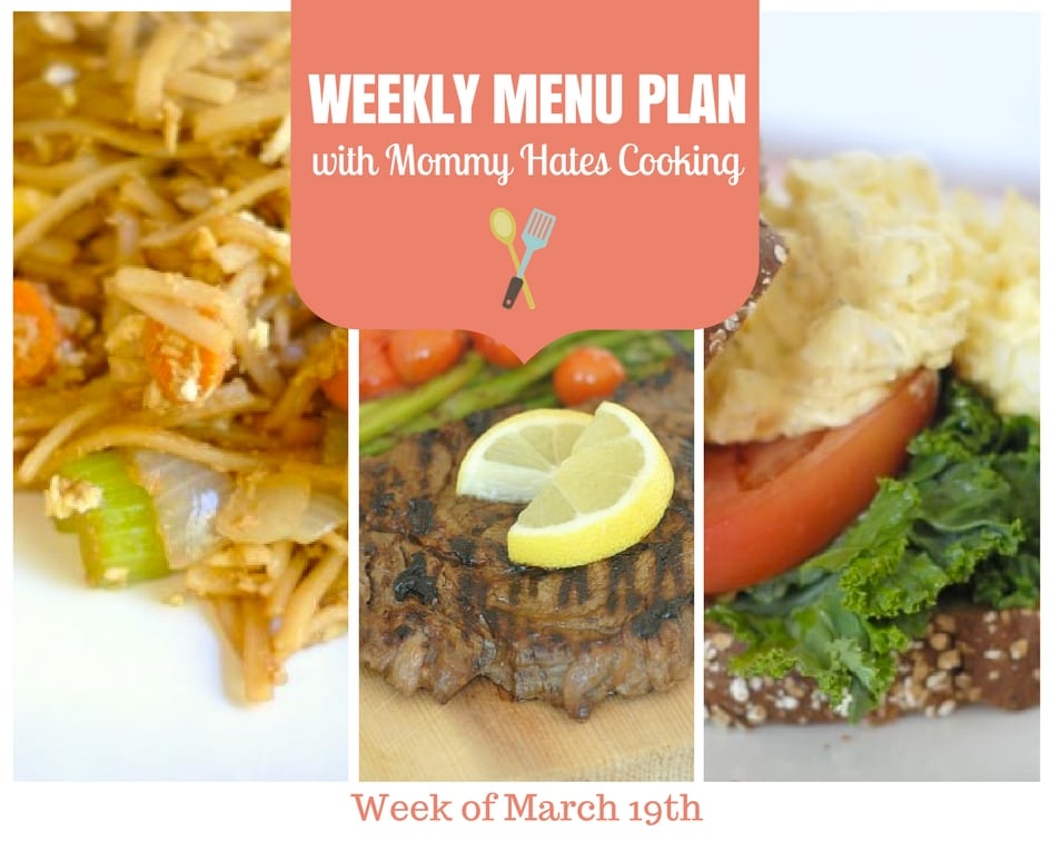 Weekly Menu Plan – Week of March 19th