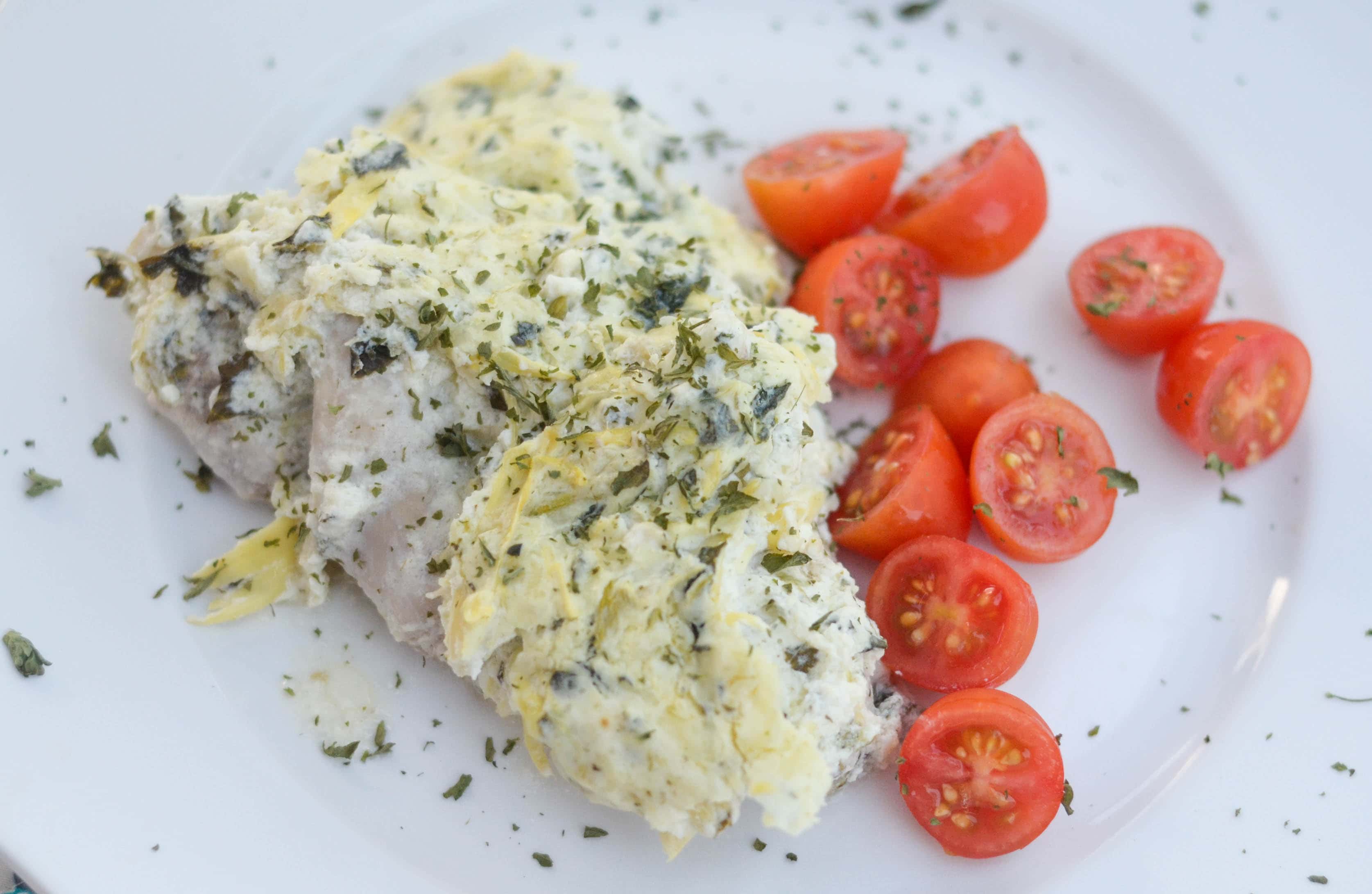 Gluten Free Spinach Artichoke Chicken
