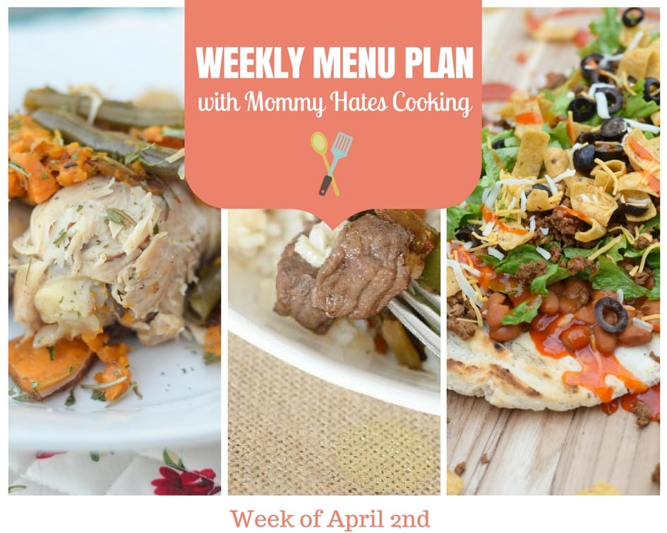 Weekly Menu Plan – Week of April 2nd