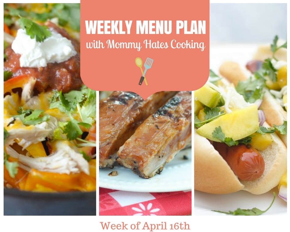 Weekly Menu Plan – Week of April 16th