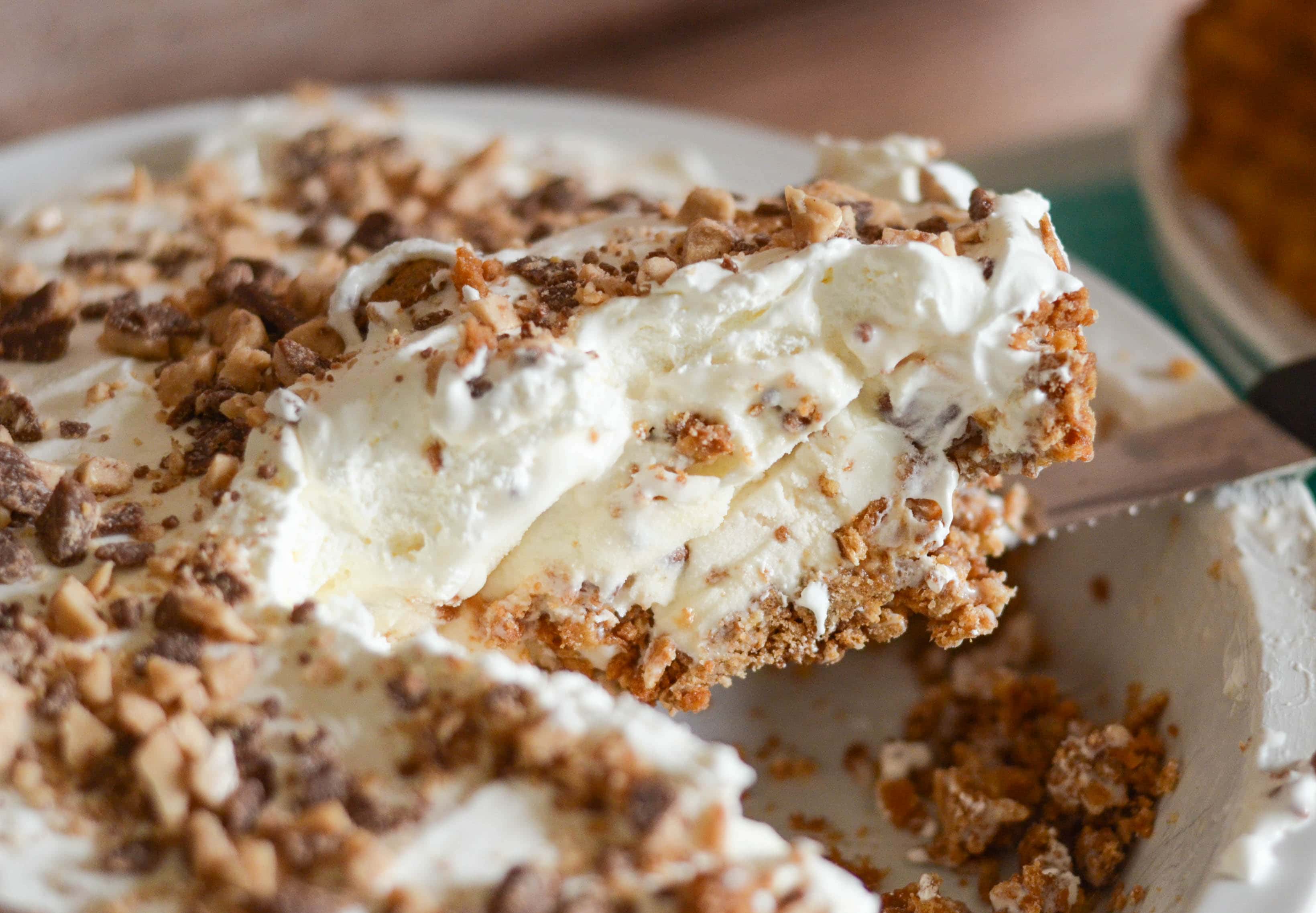 No Bake Blue Bunny® PB 'N Cone™ Ice Cream Pie