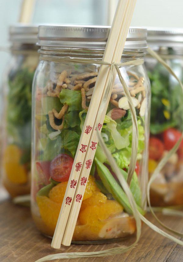 {Mason Jar Salad} Sesame Chicken Salad #SimpleSecret AD