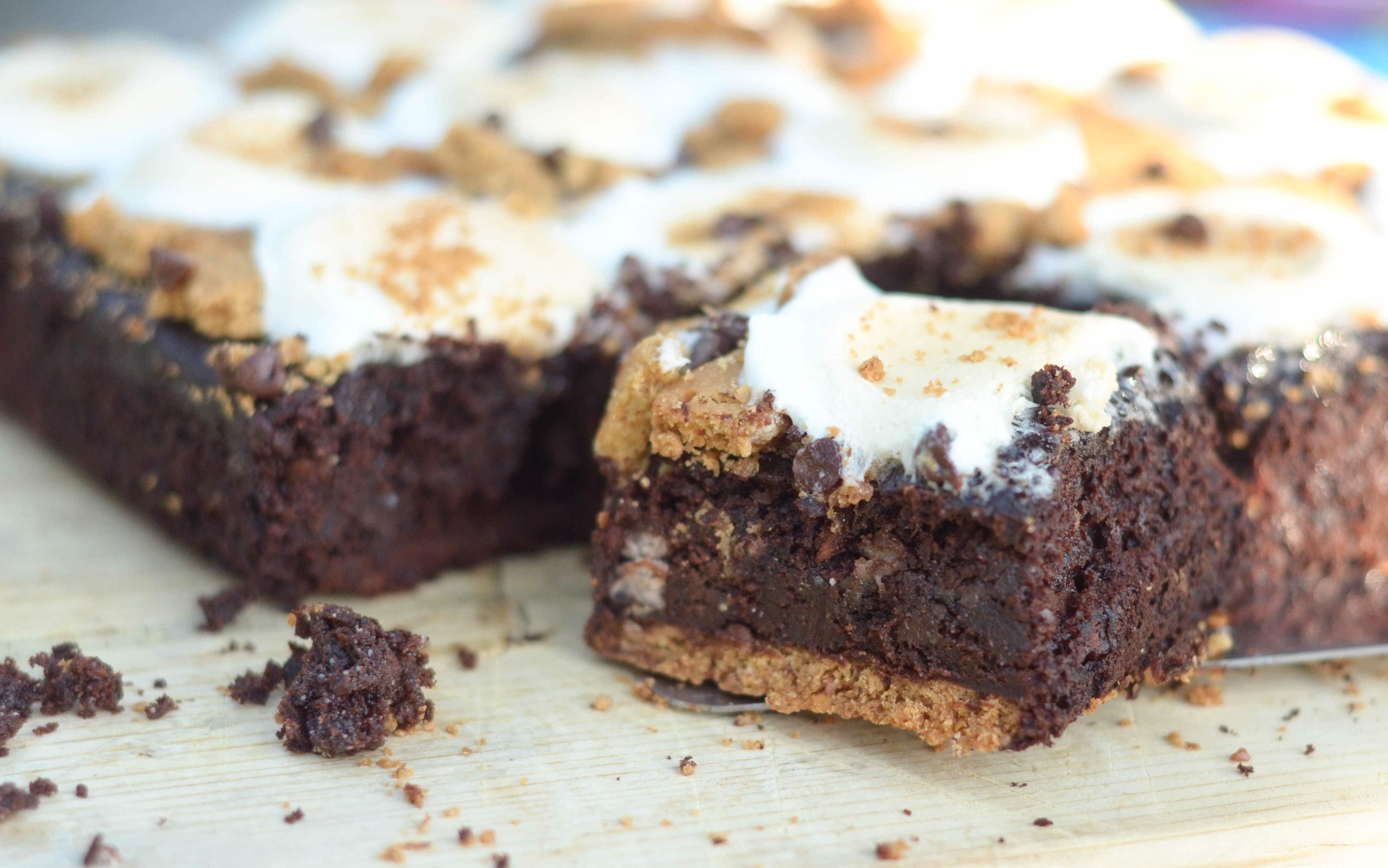 S'mores Black Bean Brownies